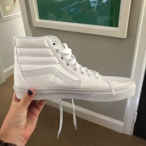 White High Top Vans